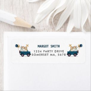Safari Animaux Conduite Par Baby shower Verdure Or