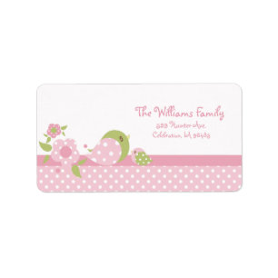 Safari Babiez Birdie Address Label P