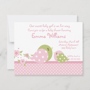Safari Babiez Birdie Baby Shower Invitation