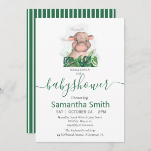 Safari Baby Invitation neutre