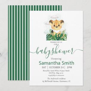 Safari Baby Neutral Invitation
