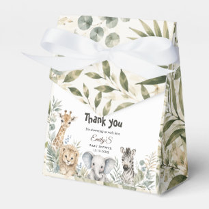 Safari Baby Shower Gender-Neutral Safari Animal Favor Box