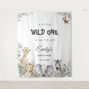 Safari Baby Shower   Gender-Neutral Safari Animals Tapestry
