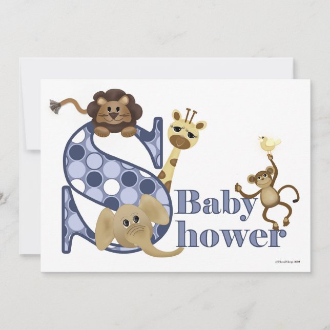 Safari Baby Shower Invitation (Front)
