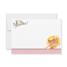 Safari Baby Shower Thank You Card