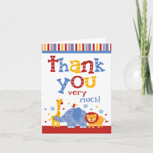 Safari Baby Thank You Card