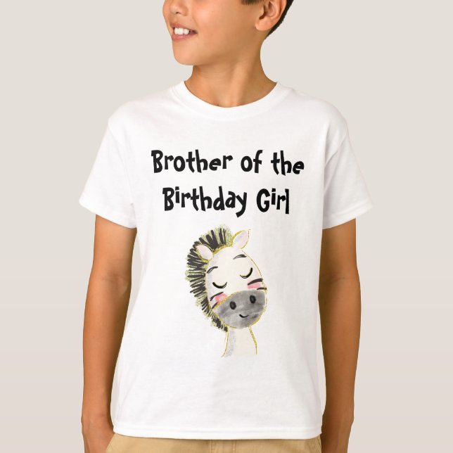 Safari Birthday Brother T-Shirt (Front)