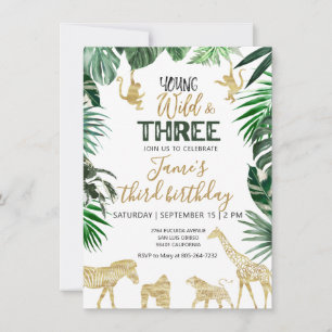 Safari birthday invitation