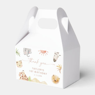 SAFARI Birthday Party Favor Box