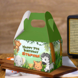 Safari Birthday Party Favor Box