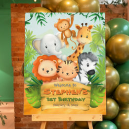Safari Birthday Party - Welcome Sign
