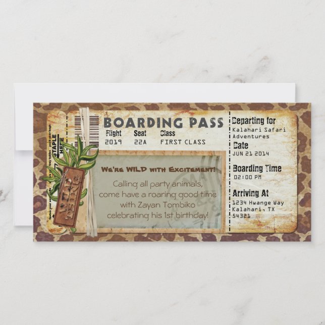 Safari Boarding Pass (Front)