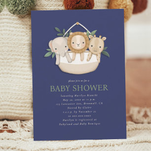 Safari Boy Baby Shower Invitation