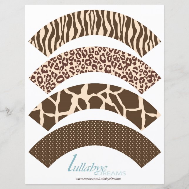 Safari Boy Cupcake Wrappers 2 (Front)