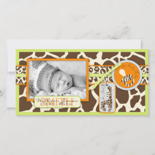 Safari Boy Green Photo Card