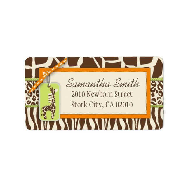 Safari Boy OR Address Label (Front)