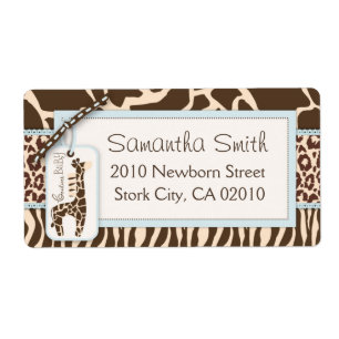 Safari Boy Shipping Label