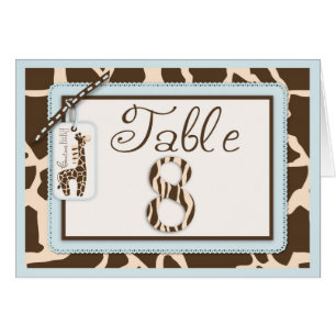 Safari Boy Table Card 8