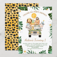 Safari Calling All Party Animal Birthday