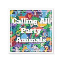 Safari Calling all Party Animals Colourful