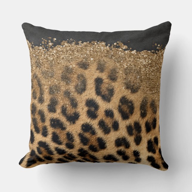 Safari Chic: Animal Skin Texture Throw Pillows (Front)