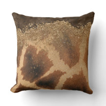 Safari Chic: Animal Skin Texture Throw Pillows
