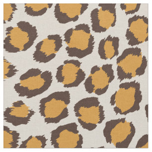 Safari chic bold neutral gold brown cheetah print fabric