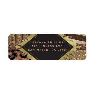 Safari Chic Jungle Glam Moderne Mariage de Lionne
