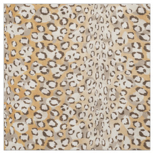 Safari chic neutral gold cheetah print fabric