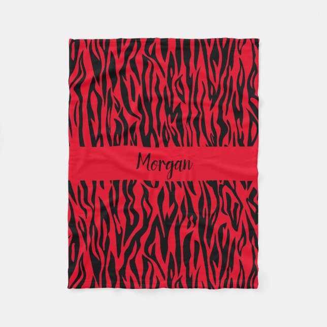 Safari Chic Zebra Blanket For Adventurous Spirits (Front)