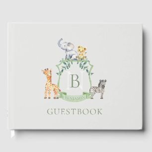 Safari Crest Guest Book