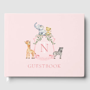 Safari Crest Guest Book