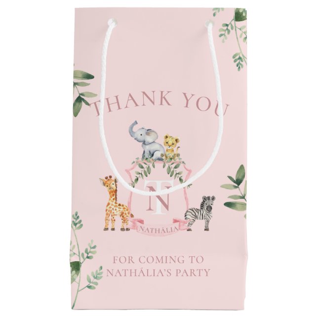 Safari Crest Small Gift Bag (Front)