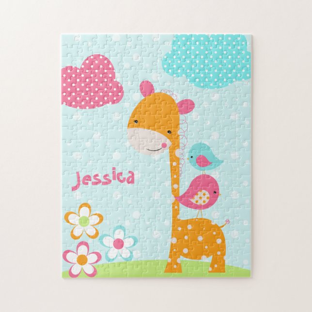 Safari Cuties Giraffe Jigsaw Puzzle (Vertical)