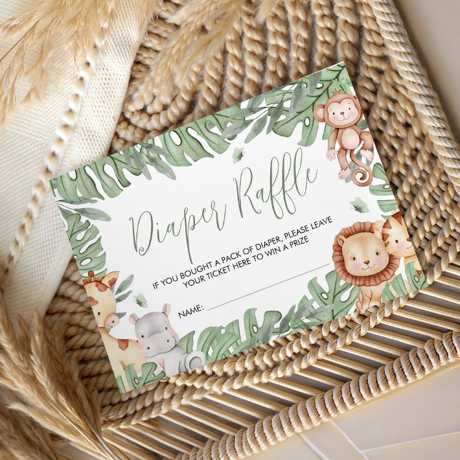 Safari Diaper Raffle Card (Creator Uploaded)