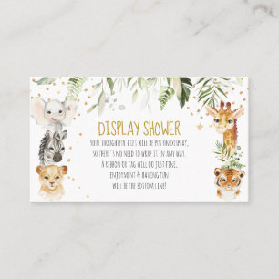 Safari Display Shower Card