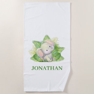 Safari Elephant Beach Towel