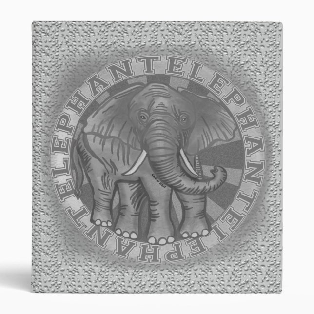 Safari Elephant binder  (Front)