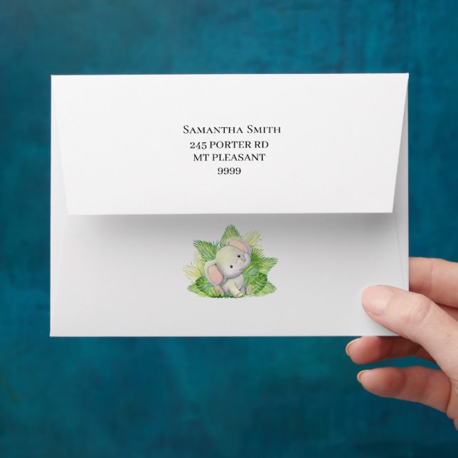 Safari Elephant Envelope (Hand)