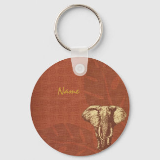 Safari Elephant Keychain