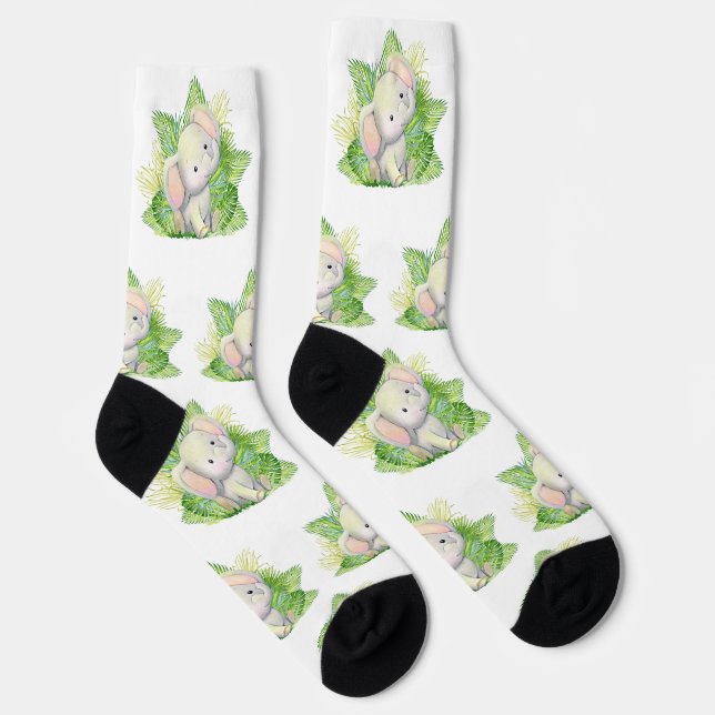 Safari Elephant Socks (Right)