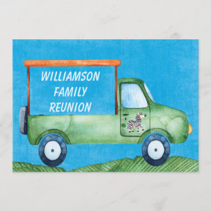 Safari Family Reunion Picnic Event Invitation
