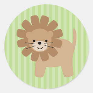 Safari Friends Classic Round Sticker