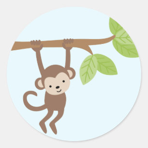 Safari Friends Classic Round Sticker