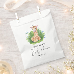 Safari Giraffe baby shower Favour Bag