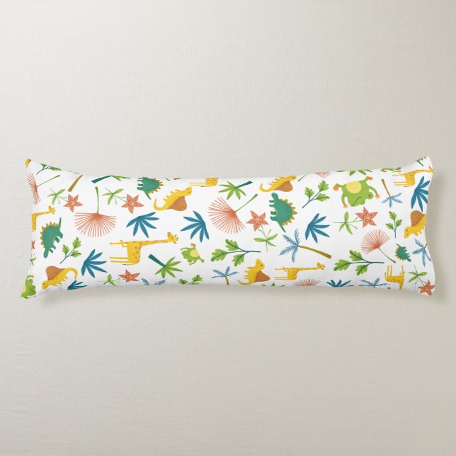 Safari giraffe cute colourful pattern nursery boy  body pillow (Front)