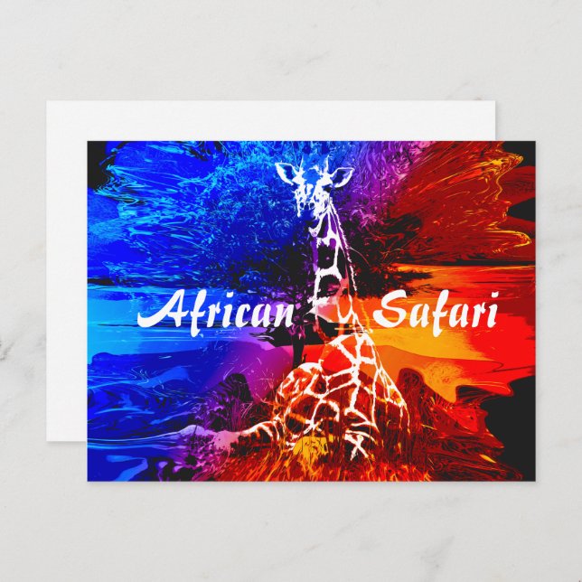 Safari Giraffe Dream  Postcard (Front/Back)