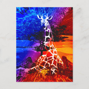 Safari Giraffe Dream Postcard