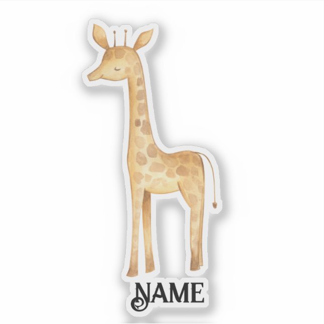 Safari Giraffe Personalized  (Front)