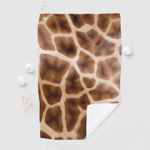 Safari Giraffe Print Golf Towel